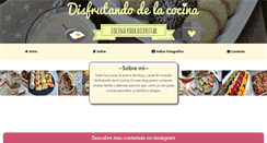 Desktop Screenshot of disfrutandodelacocina.com